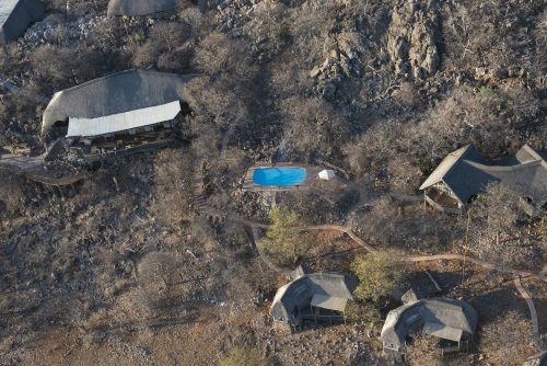 Ongava Lodge bovenaf